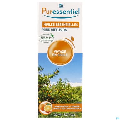 Puressentiel Diffuse Voyage En Sicile Huile Essentielle Pour Diffusion 30ml