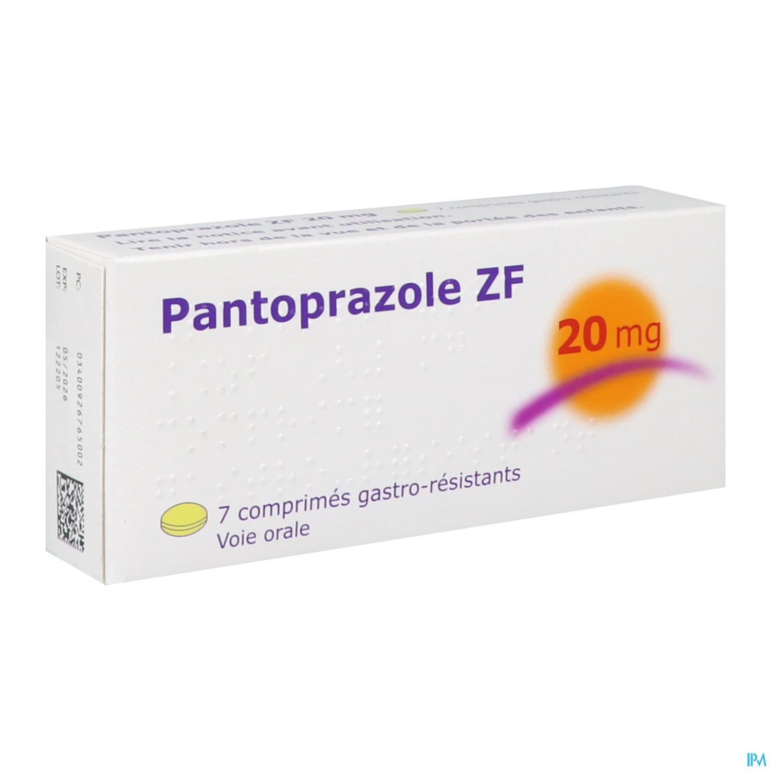 PANTOPRAZOLE 20MG ZF CPR 7