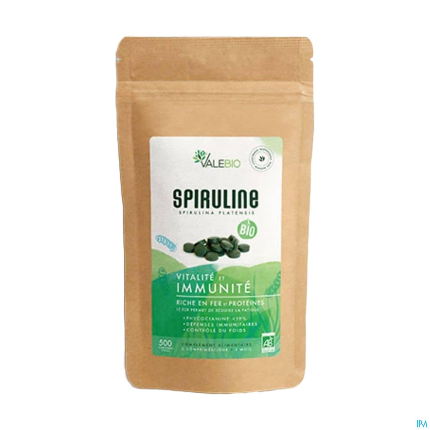 Valebio Complements Alimentaires Super Food Spiruline Bio Comprime 500