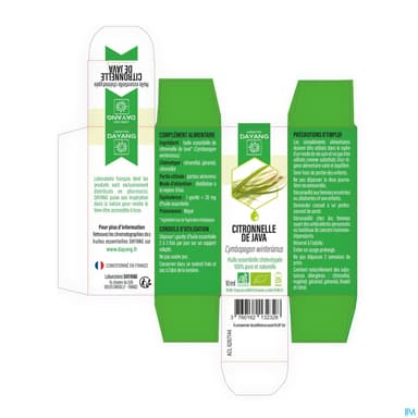 Dayang Huile Essentielle Citronelle De Java Bio 10ml