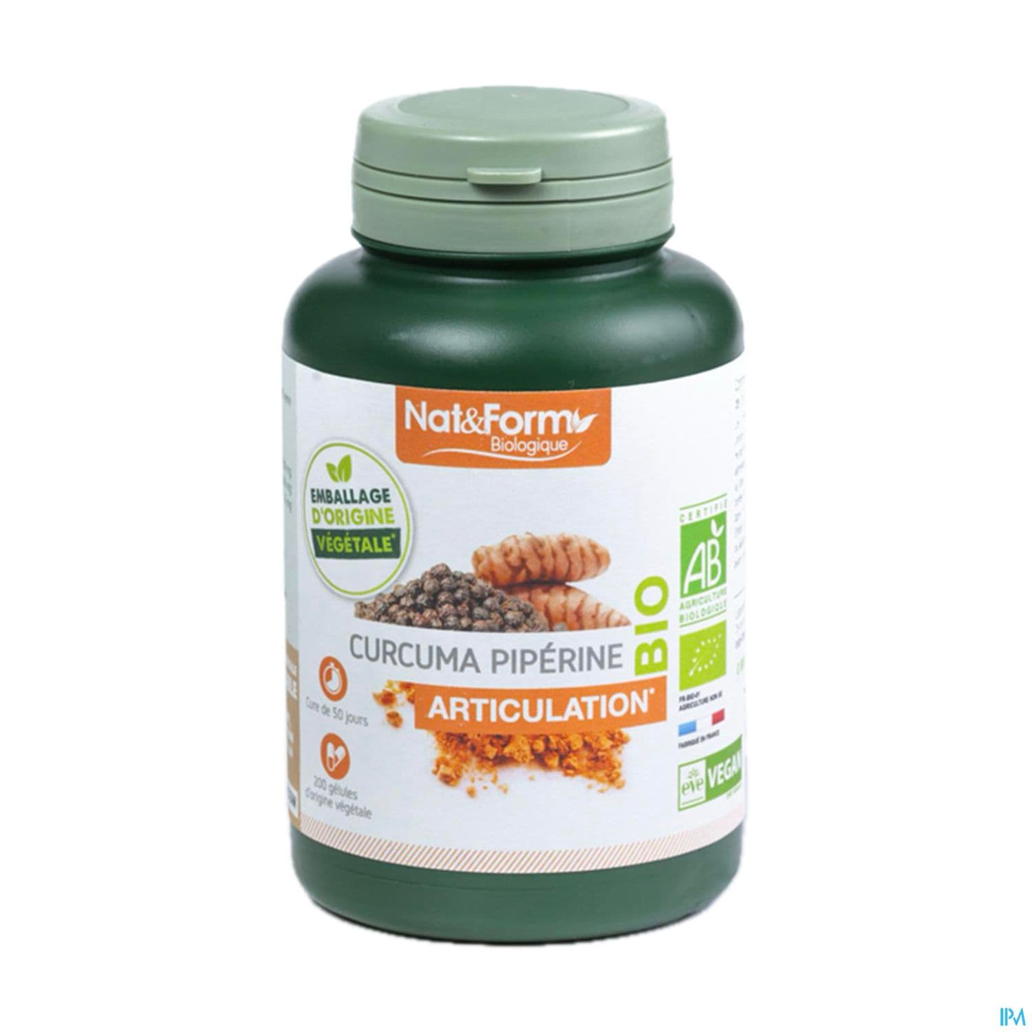 NAT&FORM BIO CURCUM PIPER GEVEG200