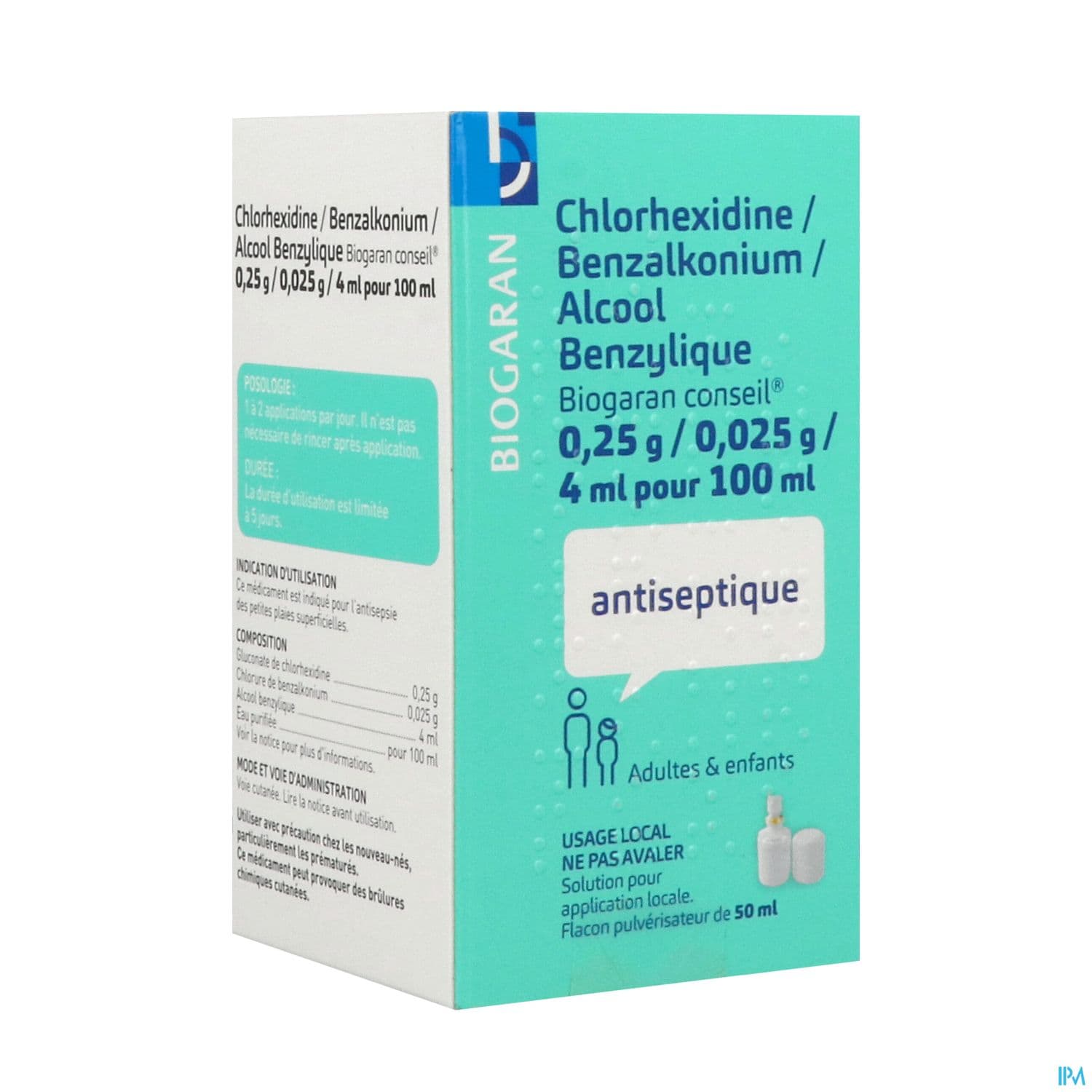 CHLORHEX/BENZ/ALCOOL BGR CONS 50ML
