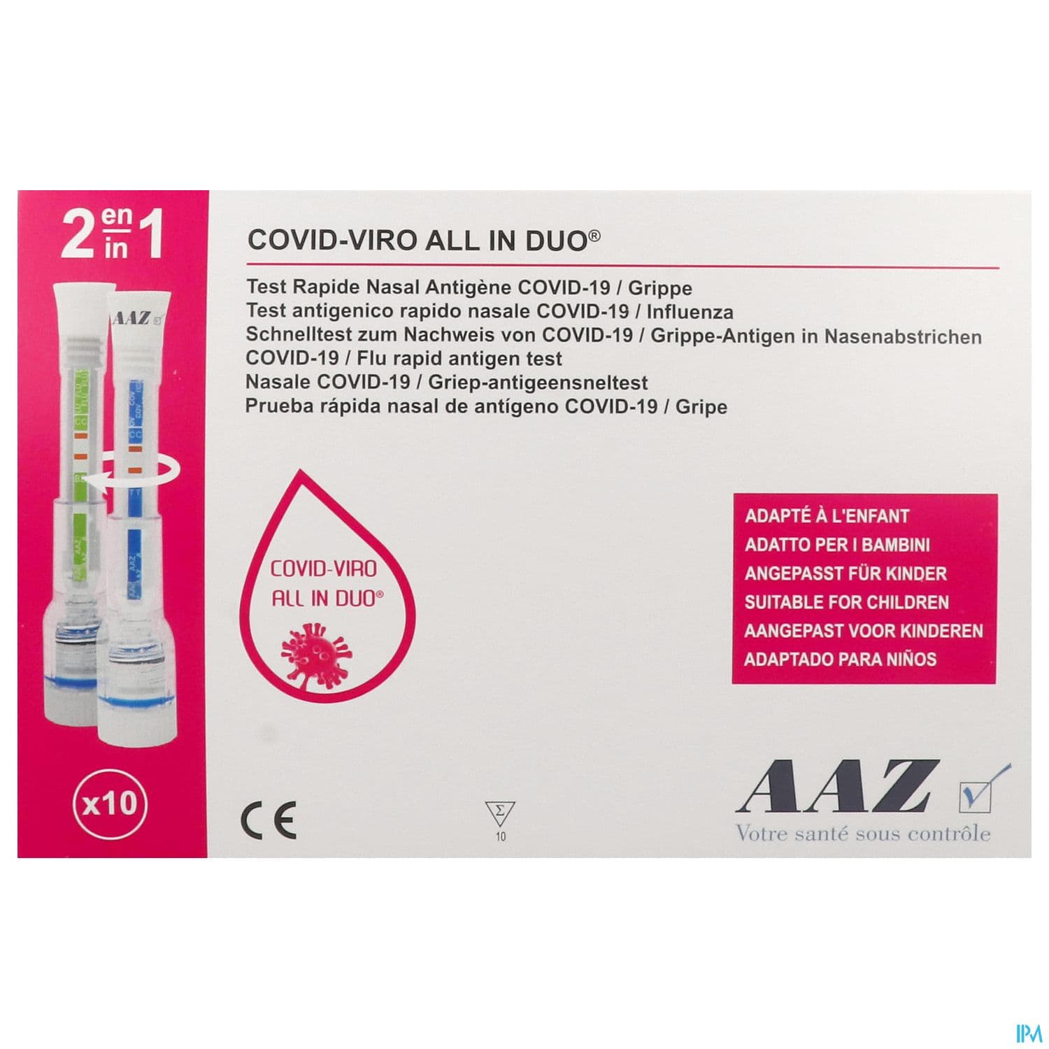 AAZ COVID-VIRO ALL IN DUO AG X10