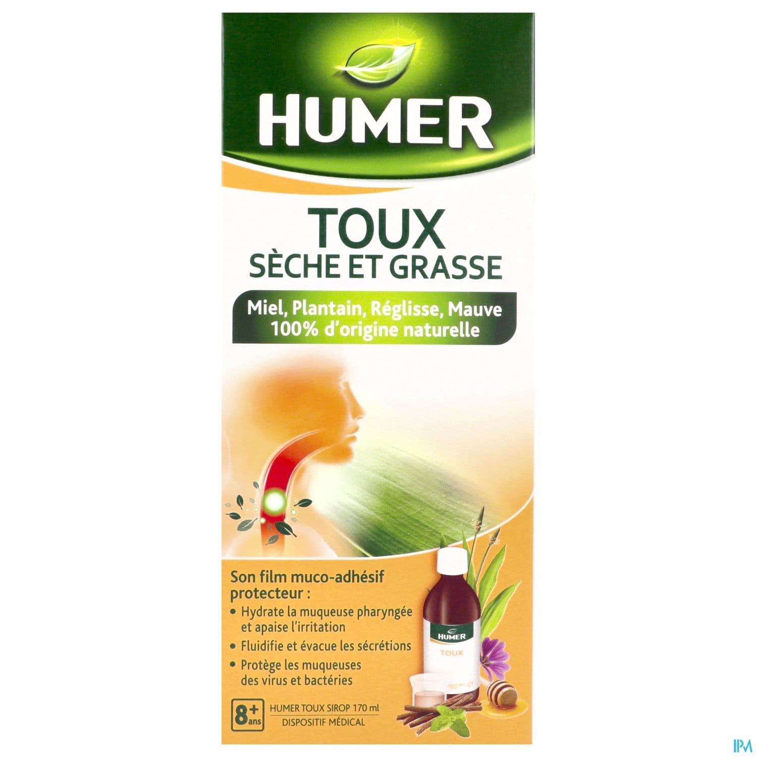 HUMER TOUX MIEL/PLANT/REG SP 170ML