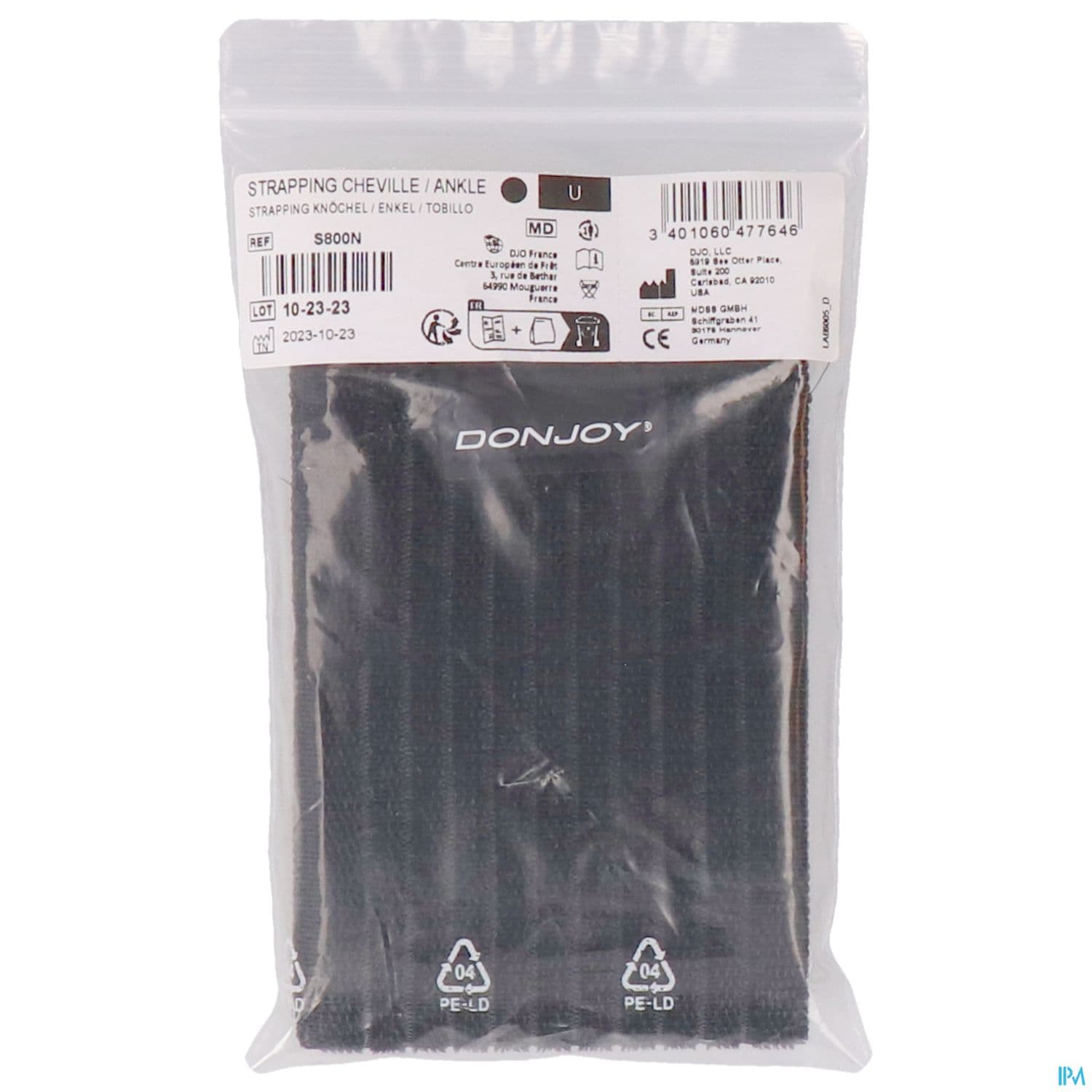 BDE DONJOY STRAPPING CHEV NOIR TU