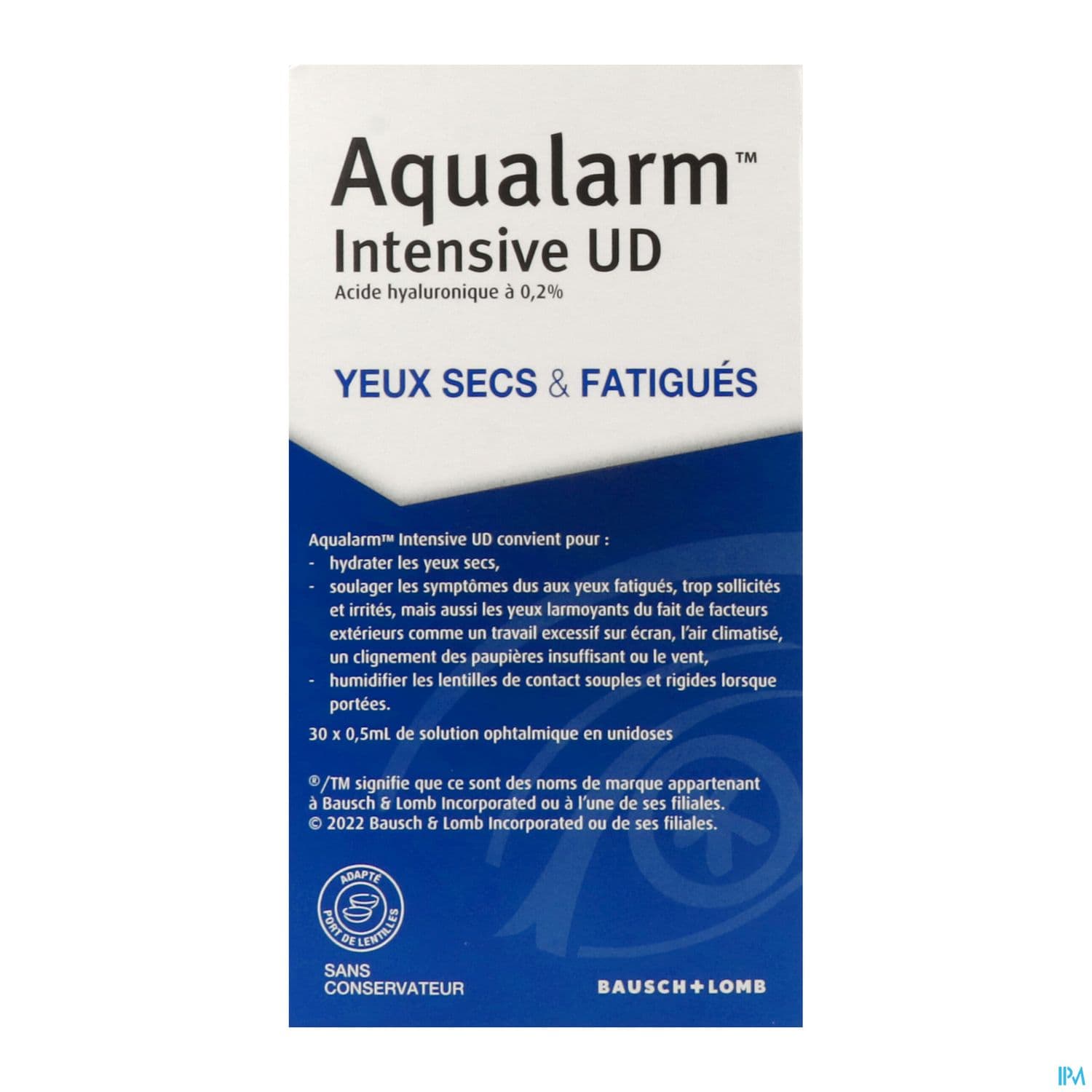 Aqualarm Intensive Solution Ophtalmique Unidose 0ml5 30