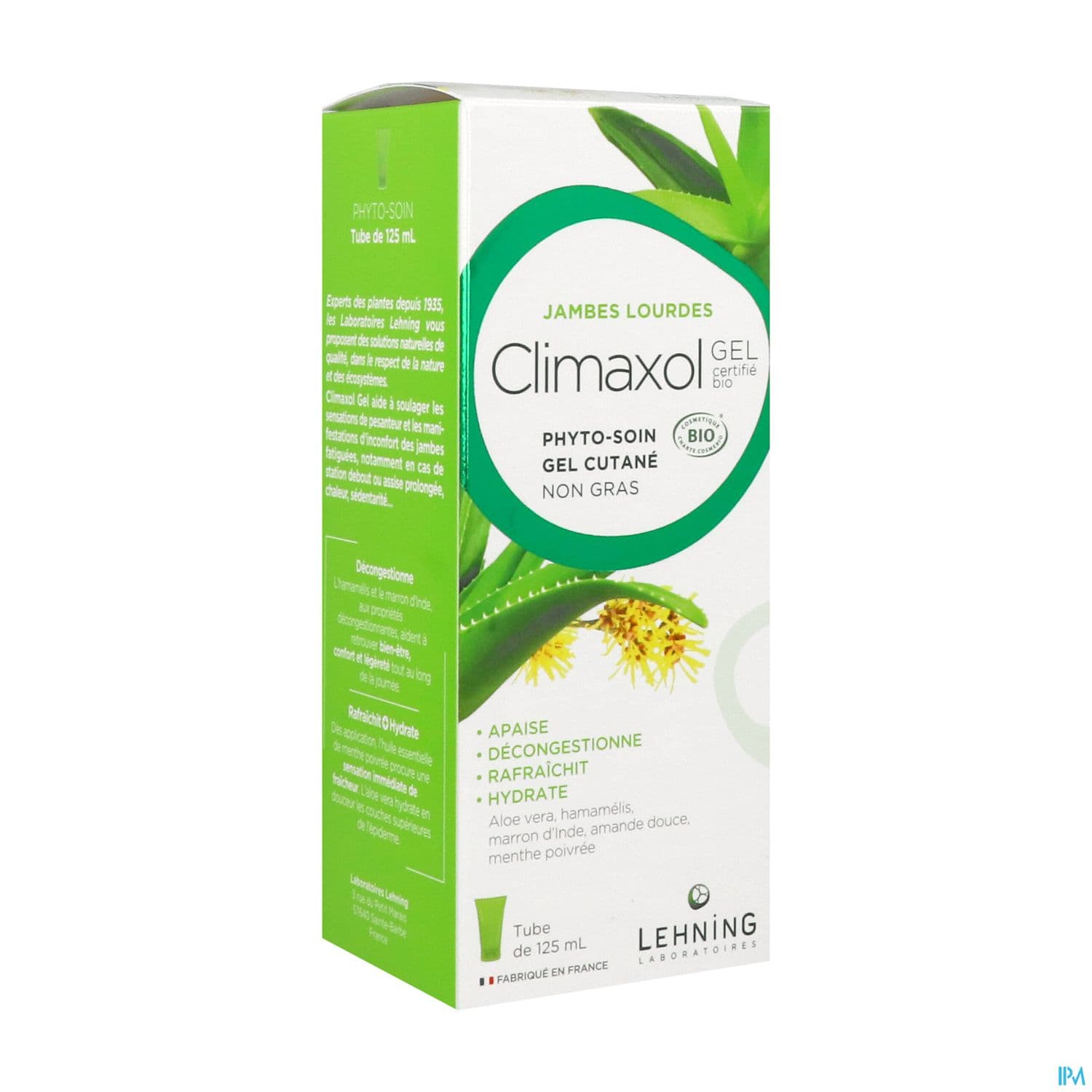 Climaxol Gel Fraicheur Jambes Legeres Bio 125ml