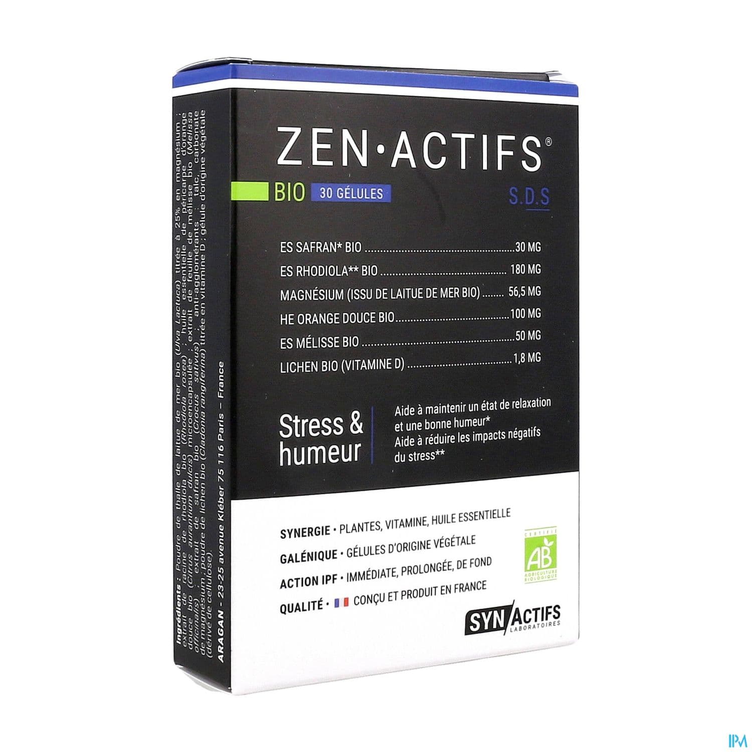 SYNACTIFS ZENACTIFS BIO GELUL 30