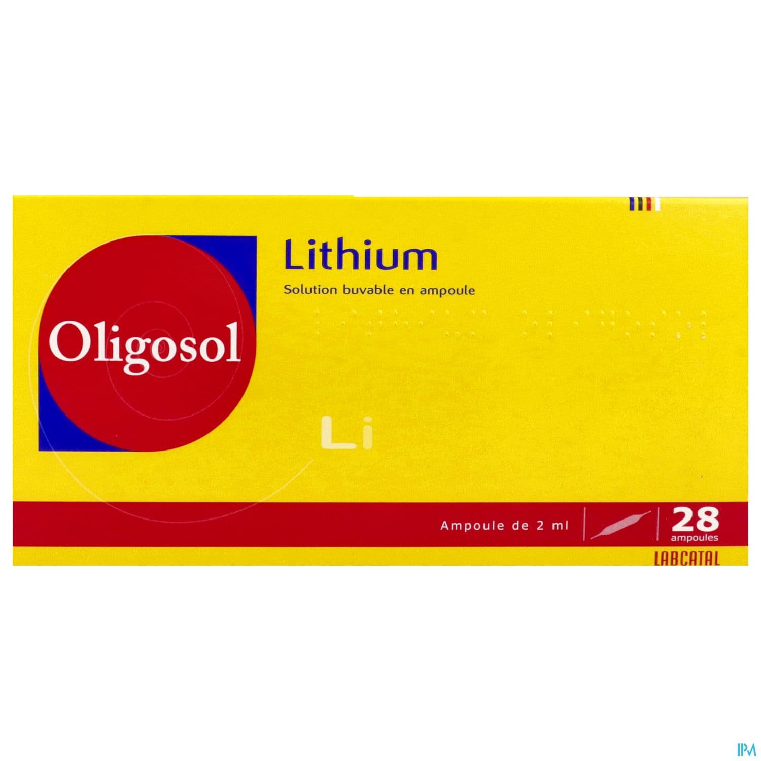 Oligosol Lithium Solution Buvable Ampoule 2ml 28