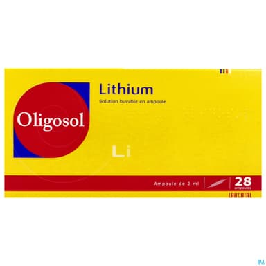 Oligosol Lithium Solution Buvable Ampoule 2ml 28