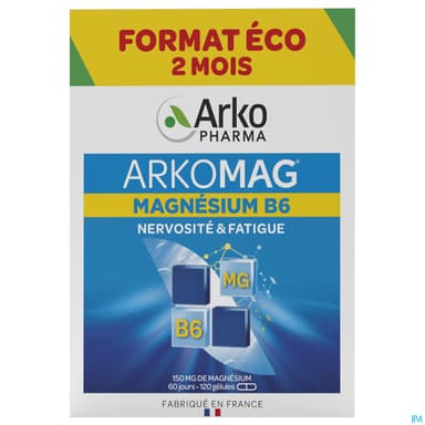 ARKOMAG MAGNESIUM B6 GELUL 120