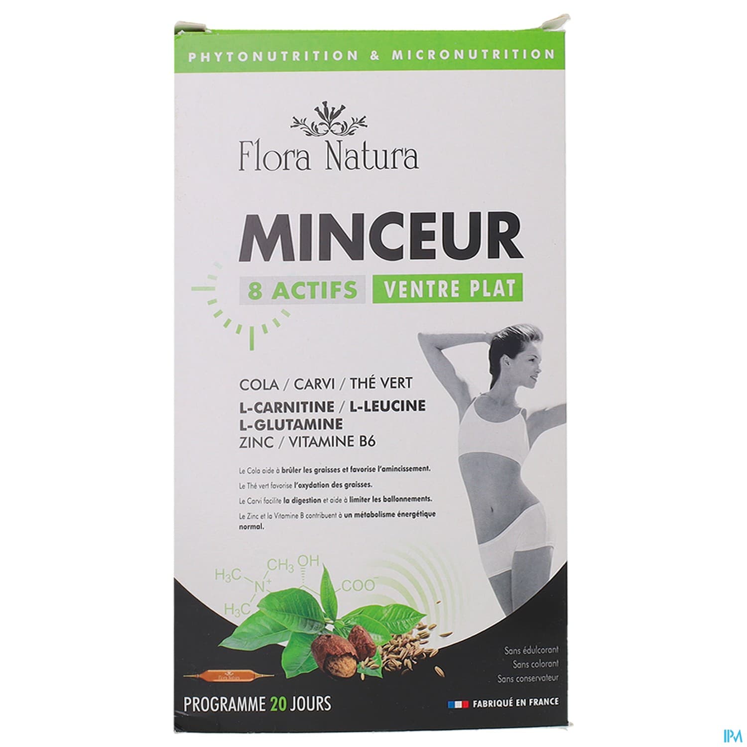 Flora Natura 8 Actifs Minceur Ventre Plat Ampoule 20