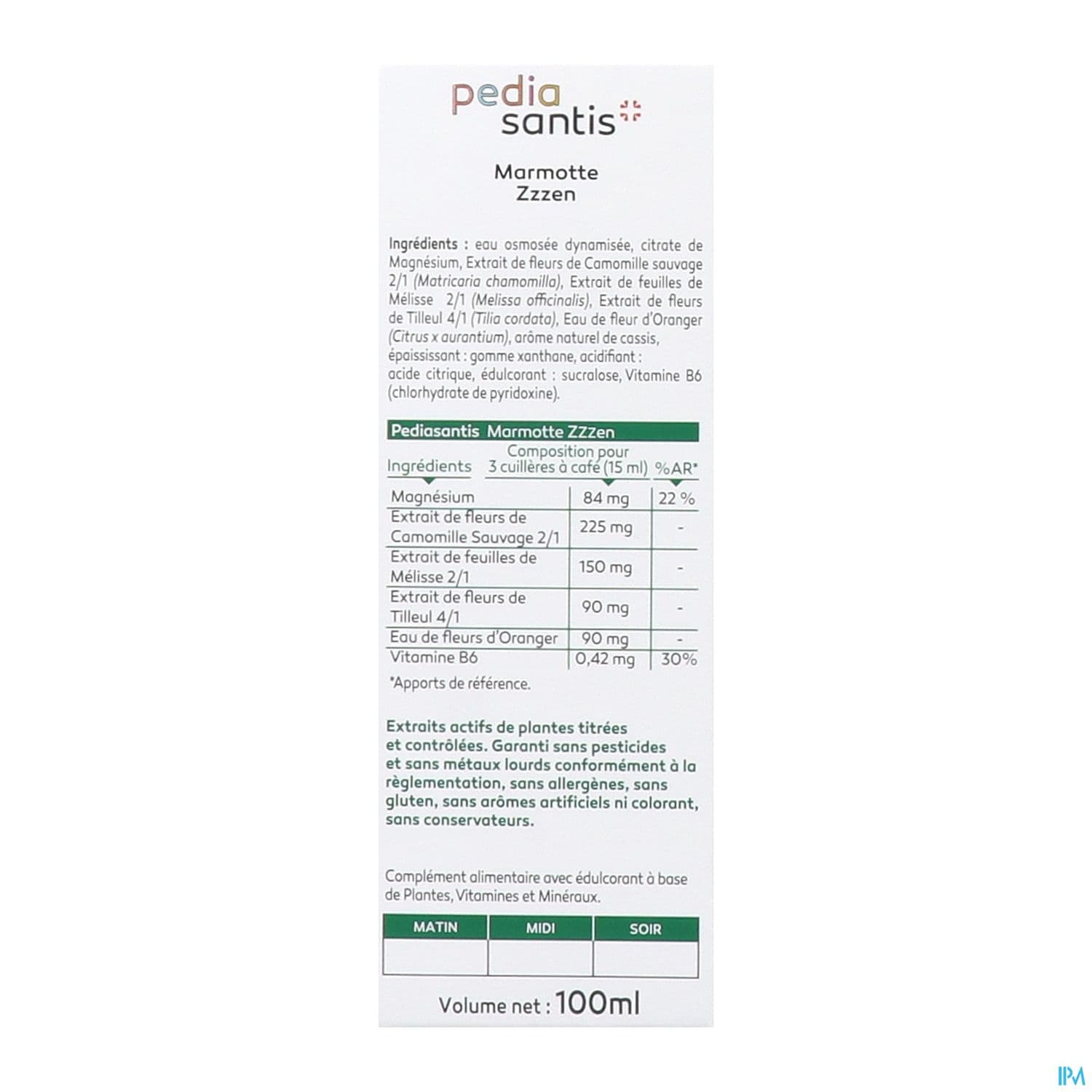 Santis Pediasantis Sommeil Nervosite 100ml