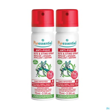 Puressentiel Spray Repulsif Antipique 75ml X2 Offre Duo -25% Sur Le 2nd