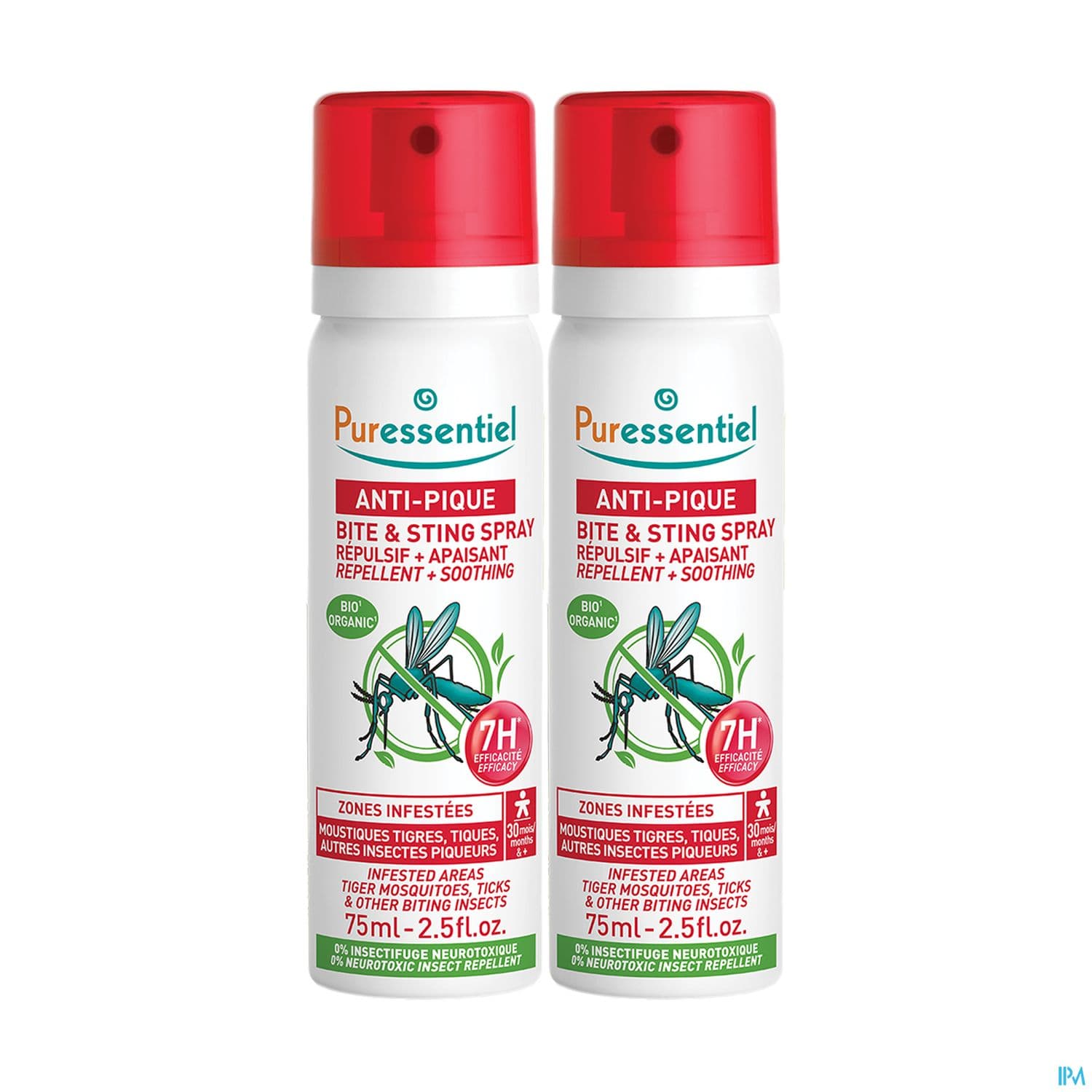 PURESSENTIEL A/PIQUE SPR75ML X2OFF