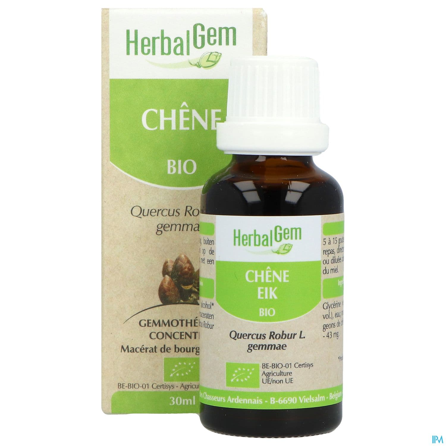 Herbalgem Chene Bourgeon Macerat Glycerin Bio 30ml
