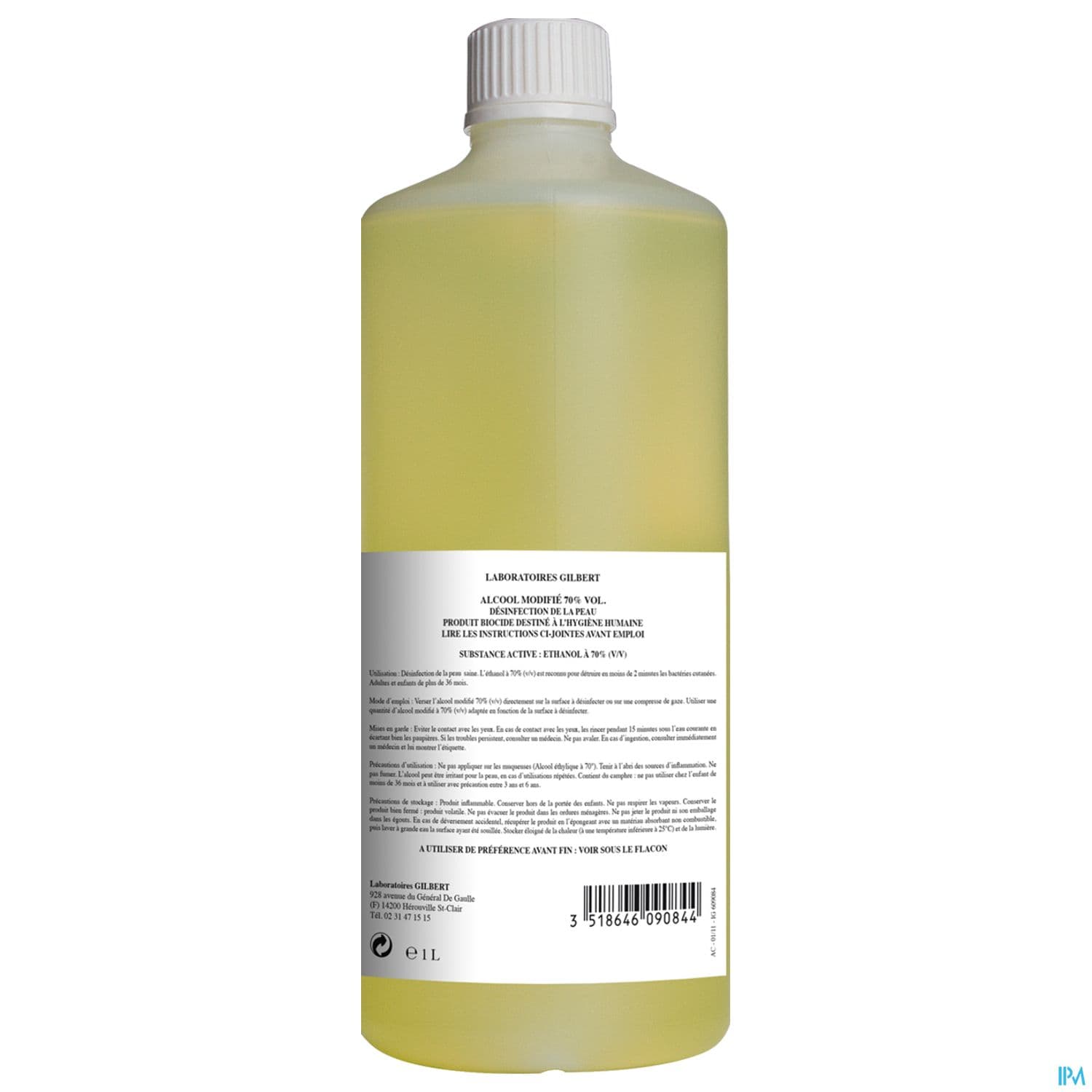 ALCOOL 70C MODIFIE GILBERT BID 1L