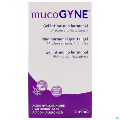 MUCOGYNE GEL INT NON HORMO AC HYALU 8UNID/5ML