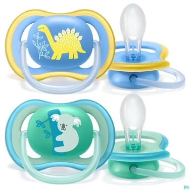 Avent Sucette Ultra Air Boy Koala +18mois Scf349/11 X2