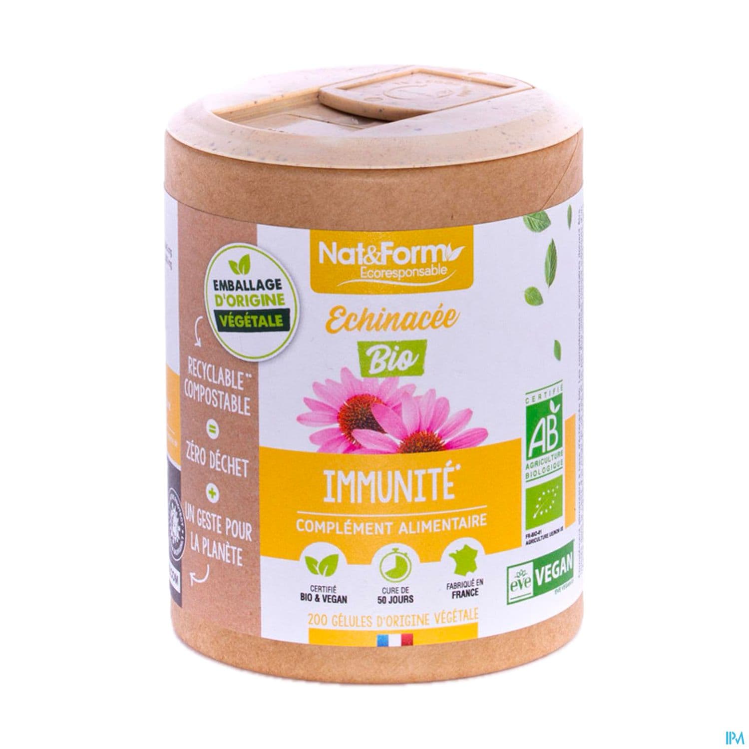 Nat Et Form Ecoresponsable Echinacea Bio Gelule Vegetale 200