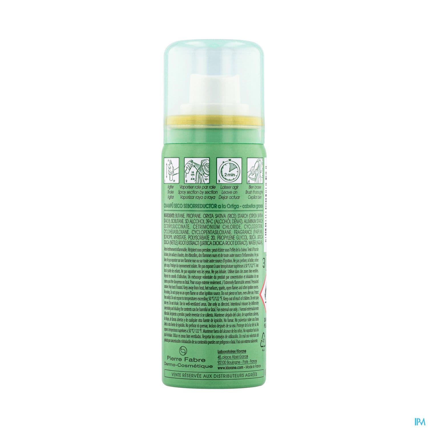 Klorane Shampooing Sec Ortie + Vitamine E 50ml