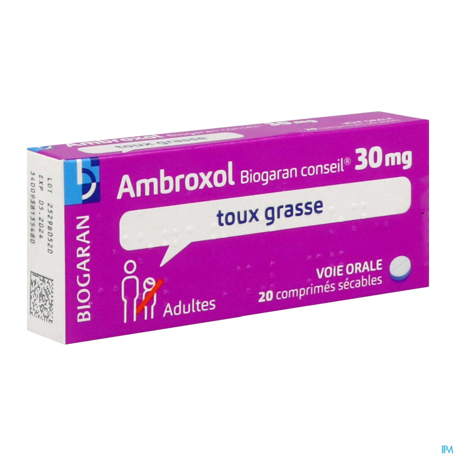 AMBROXOL 30MG BIOG CONS CPR SEC 20