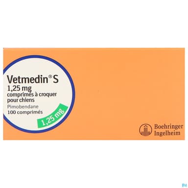 Vetmedin S 1mg25 Comprime A Croquer Chien 2/10kg 100