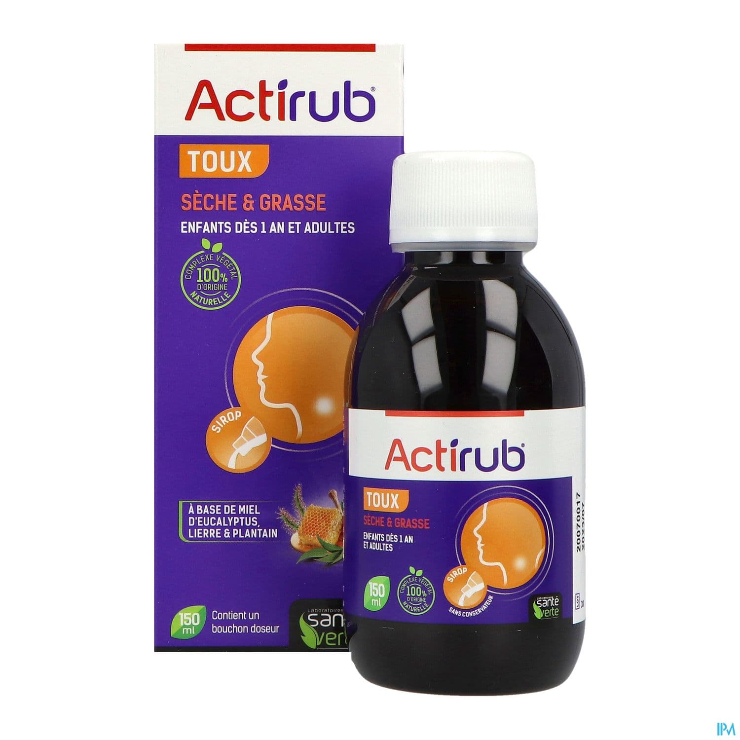 ACTIRUB SANTE VERTE SRP TOUX 150ML