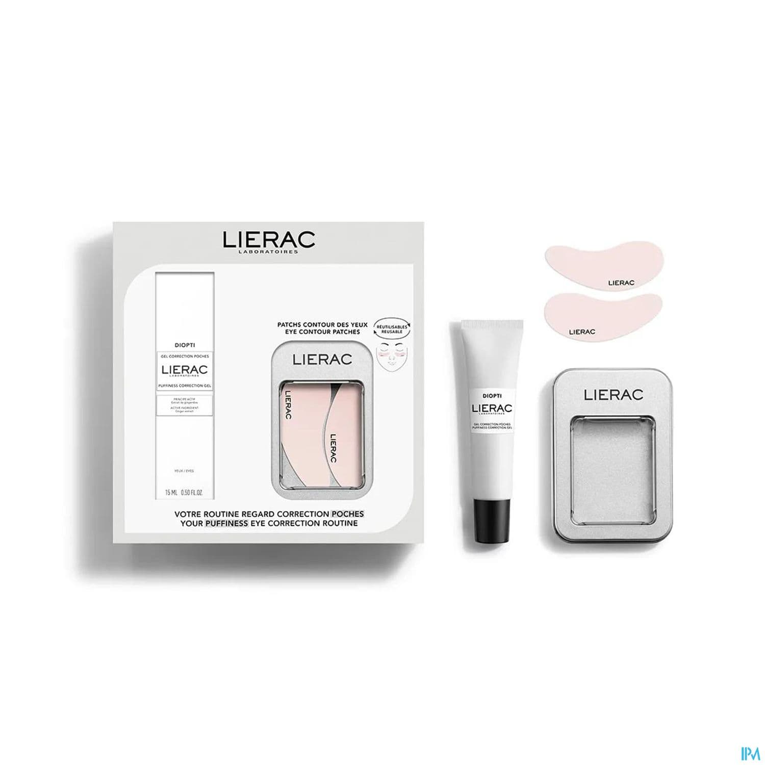 LIERAC COFF DIOPTI POCHE GEL+PATCH