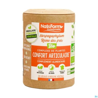 Nat Et Form Ecoresponsable Harpago Reine Des Pres Bio Gelule Vegetale 120