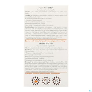 Eau Thermale Avene Solaire Fluide Mineral Spf50+ 40ml