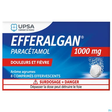 EFFERALGAN 1 000MG CPR EFF 8