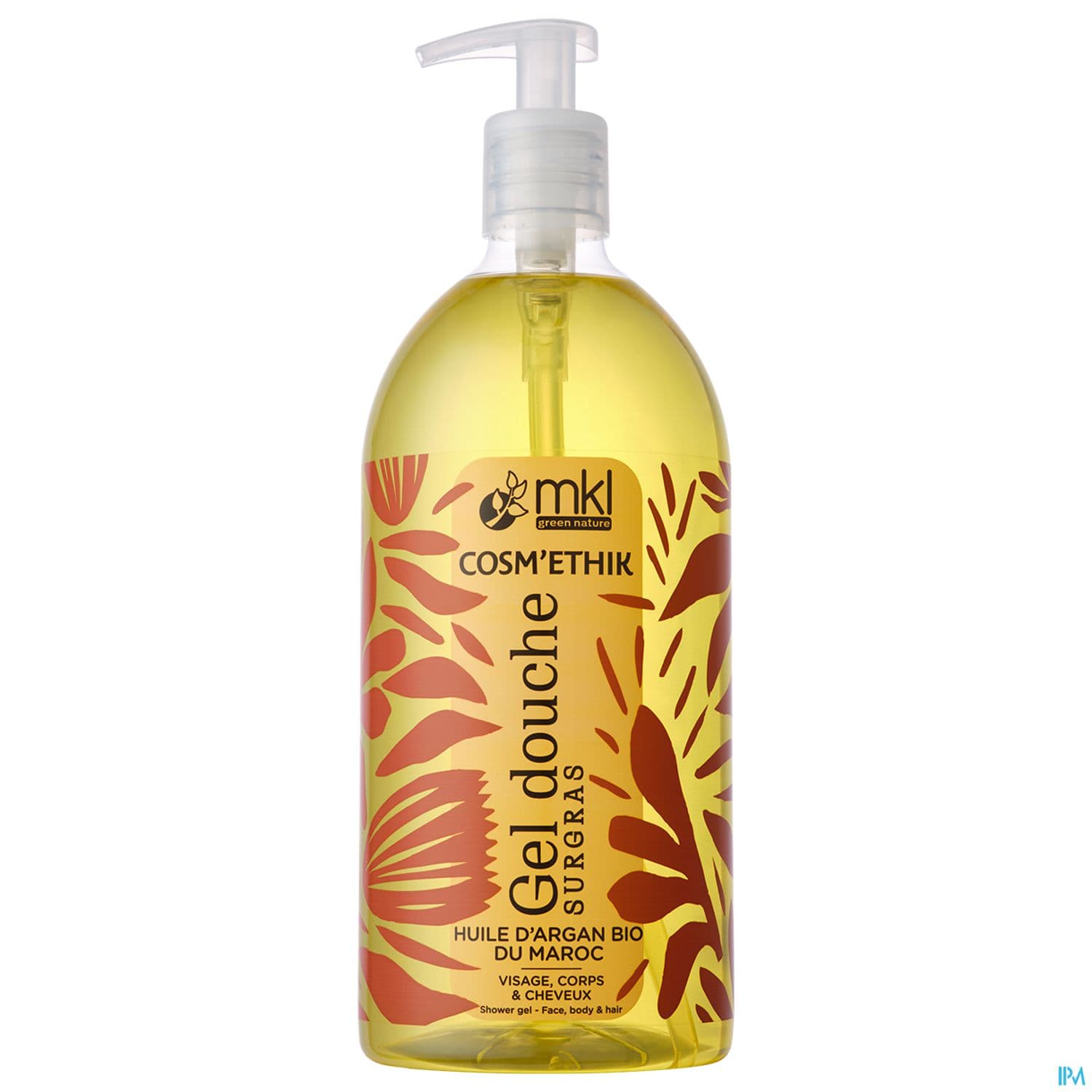 Mkl Green Nature Gel Douche Huile D'argan Du Maroc Cosm'ethik 1l