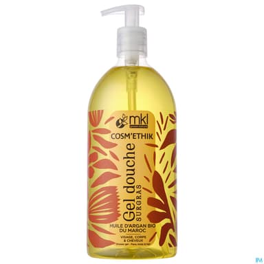 Mkl Green Nature Gel Douche Huile D'argan Du Maroc Cosm'ethik 1l