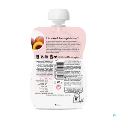 POPOTE COMPOTE PECHE 120G
