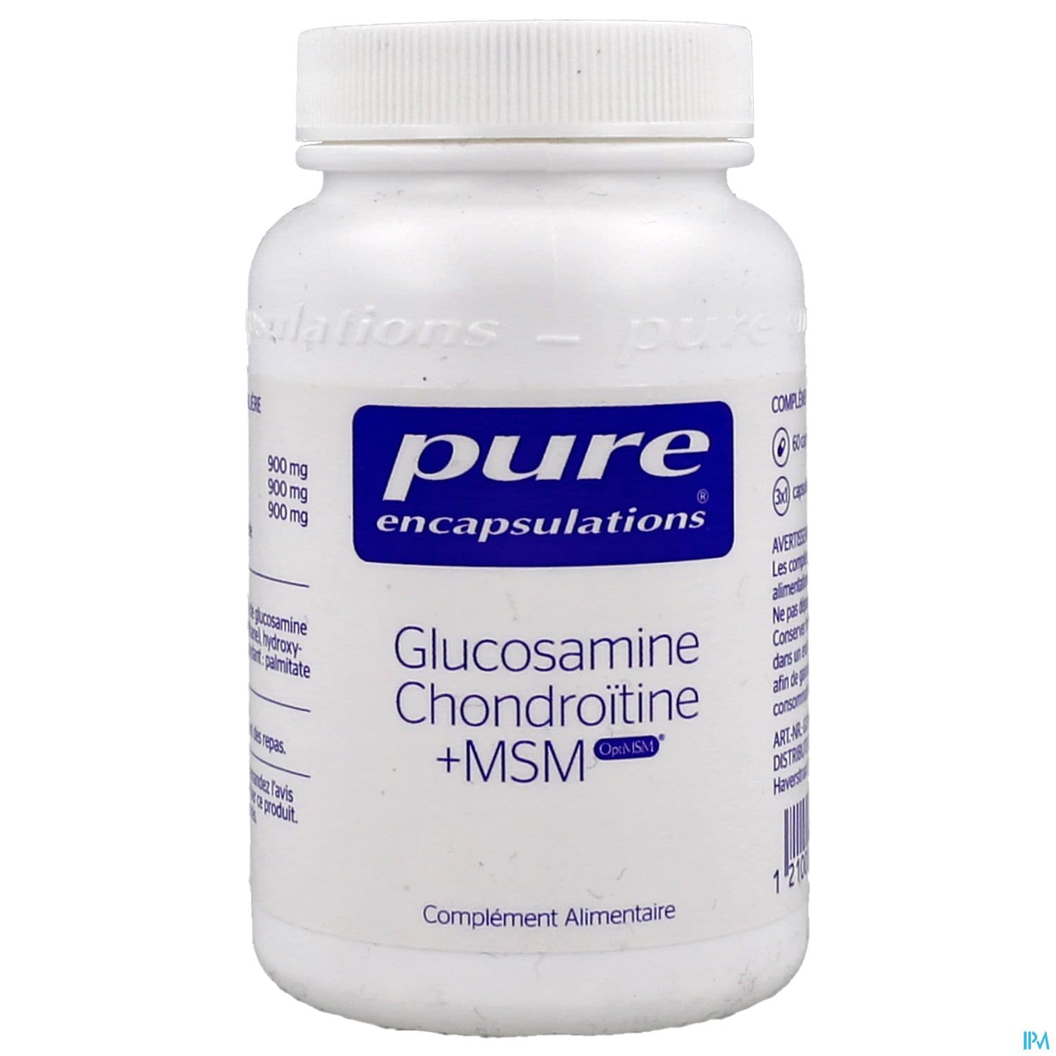 PURE ENCAPSUL GLUC/CHON/MSM CAPS60