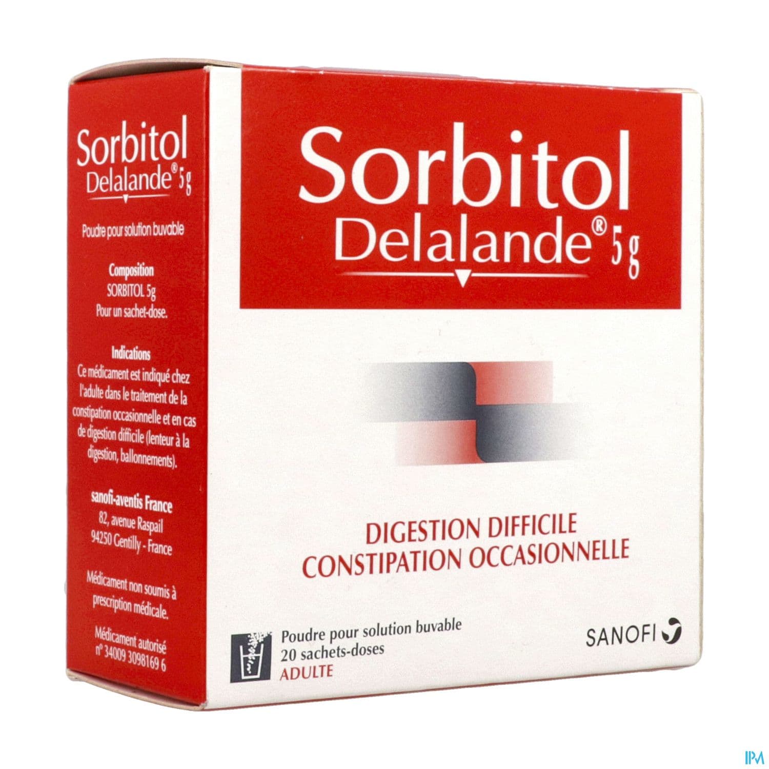 SORBITOL DELALANDE 5G SACHET 20