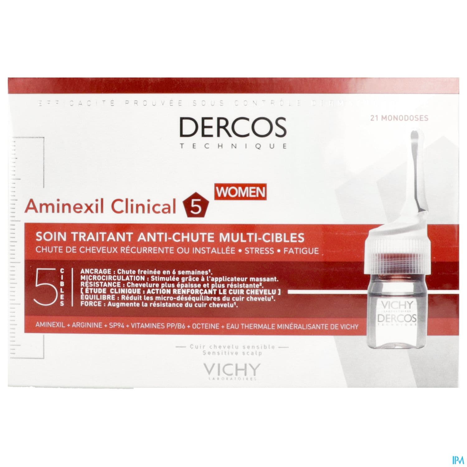 Vichy Dercos Aminexil Clinical 5 Women Amp 21x6ml