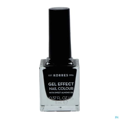 Korres Vernis A Ongles Amande Douce 100 Black 11ml