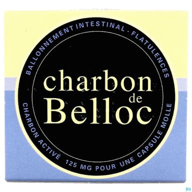 Charbon Belloc 125mg Capsule Molle Boite Metal 36