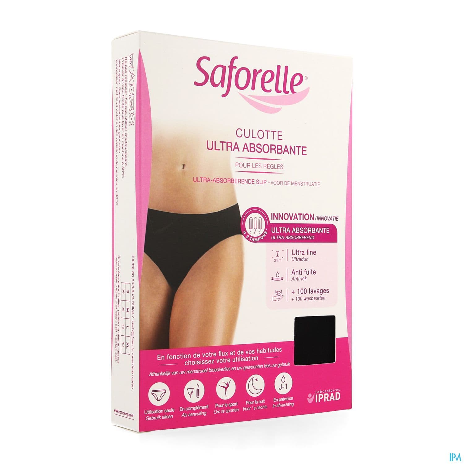 Saforelle Culotte Absorbante Taille M