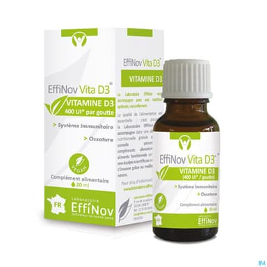 EFFINOV VITA D3 COMPTE GTTE 20ML