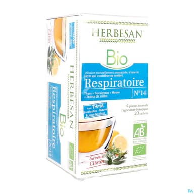 Herbesan Infusion Respiratoire Bio Sechet 20