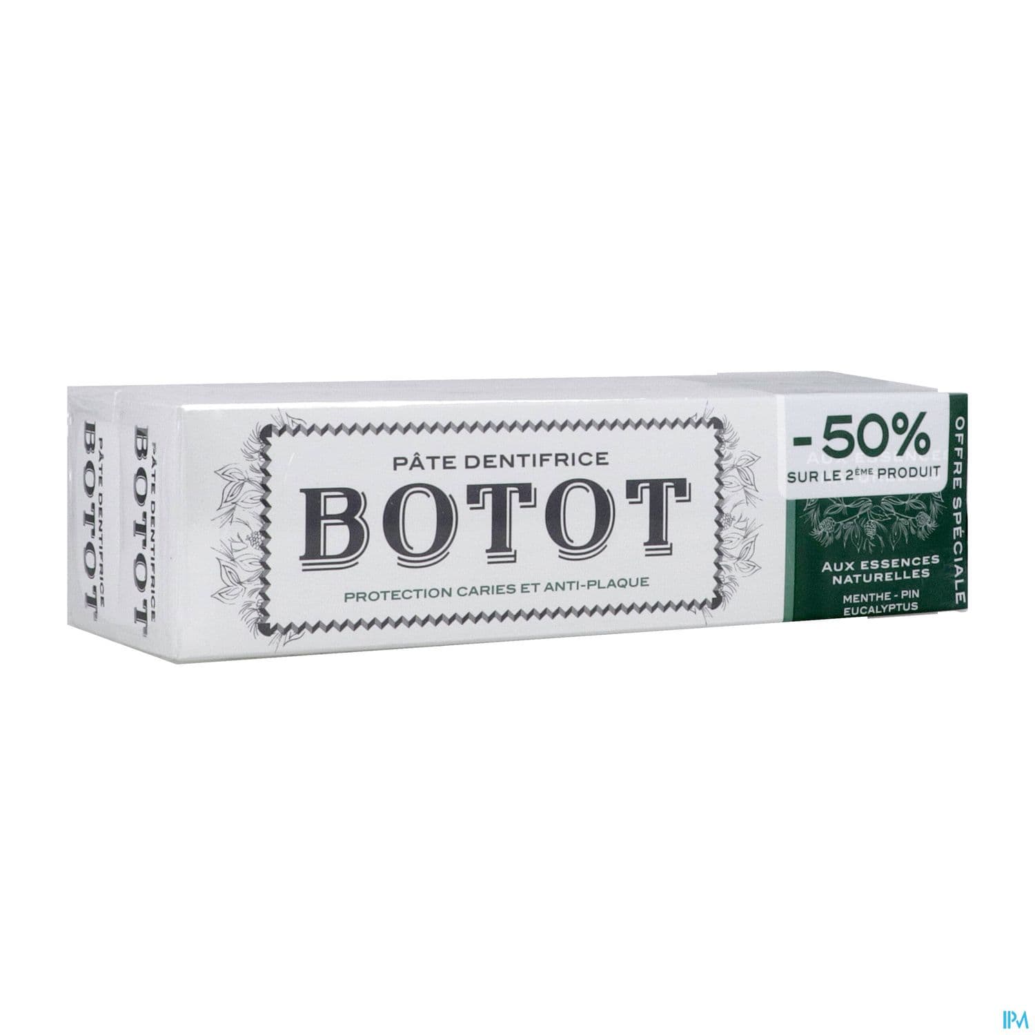 Botot Dentifrice Menthe Pin Eucalyptus 75ml X2