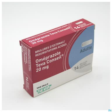 OMEPRAZOLE 20MG TEVA CONS GEL 14