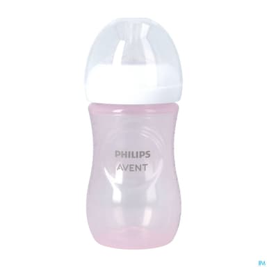 BIB AVENT NAT RESPONSE 260ML ROSE
