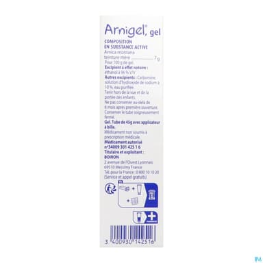 Arnigel Gel Tube Avec Applicateur Bille 45g