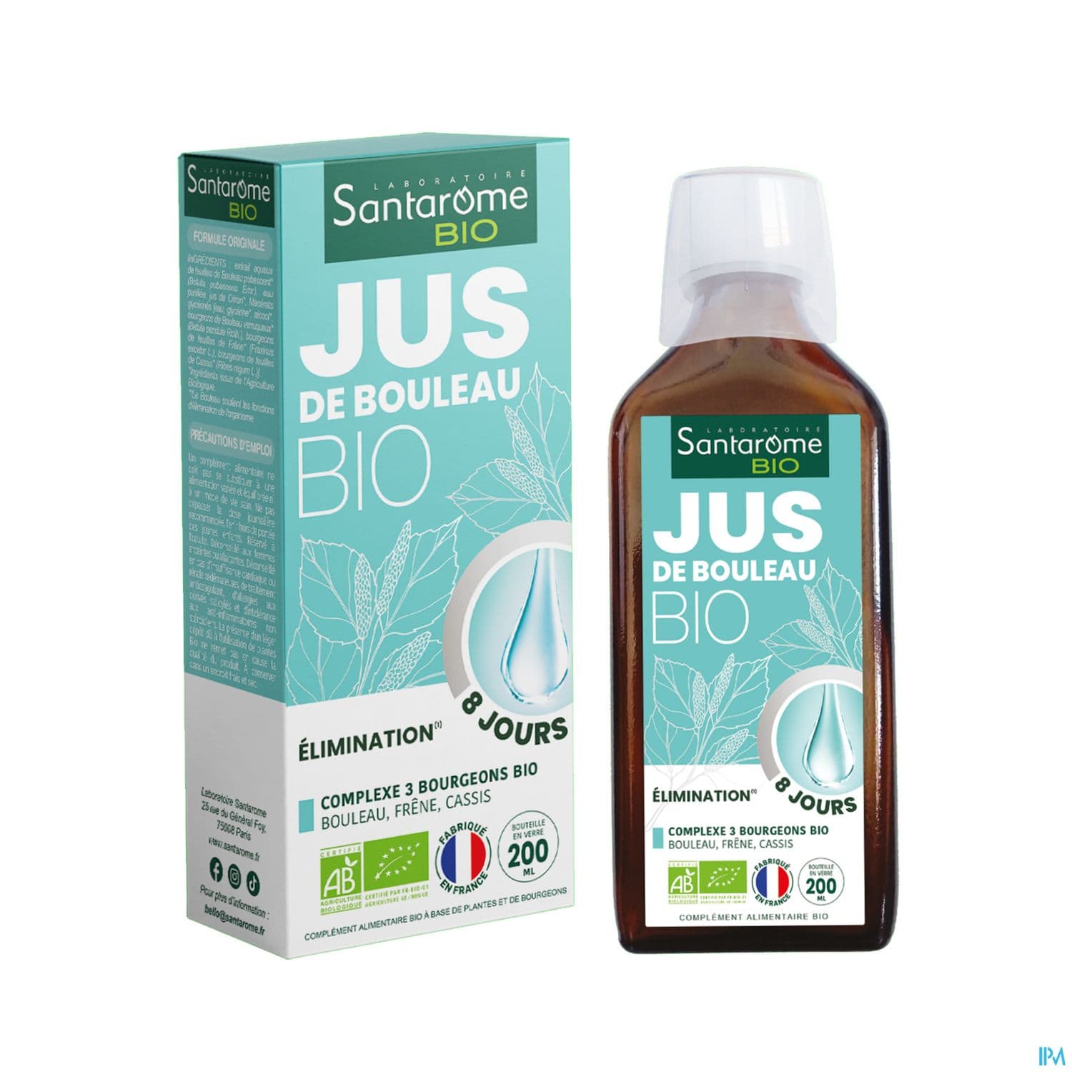 SANTAROME BIO JUS BOULEAU 200ML