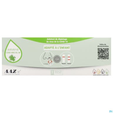 Aaz Autotest Nasal All In Duo Enfant Covid Viro 1