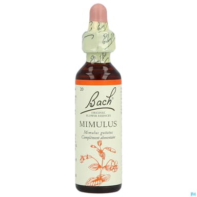 Fleurs De Bach Original 20 Mimulus Compte Gouttes 20ml